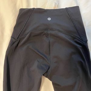 Lululemon High Rise Fast & Free Crop Running Tight with mesh